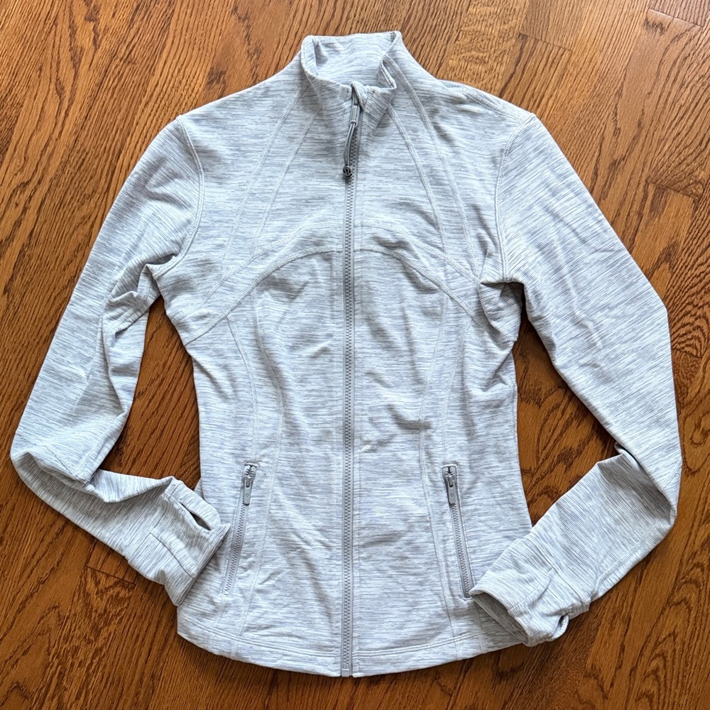 Lululemon Light Heather Gray Full-Zip Women's Jacket